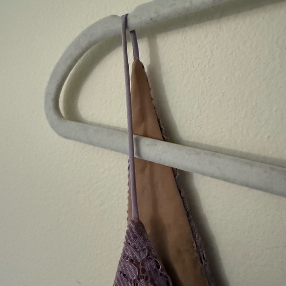 Free People Dangerous Love Lace Mini Dress, color Lilac Purple, size 6 - Picture 4 of 13